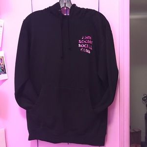 Antisocialsocialclub hoody! Black with pink camo🔥